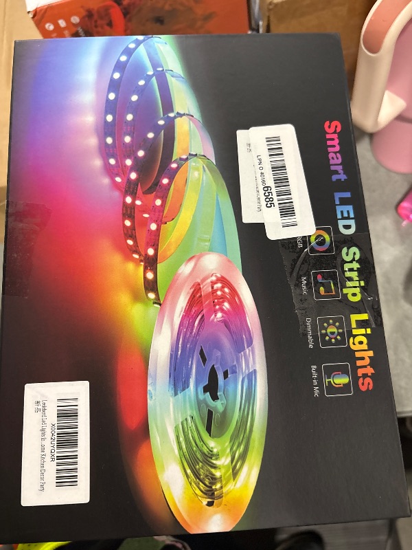 Photo 1 of REEMEER Led Lights 100ft Smart APP Control Music Sync Strip Lights RGB Color Changing Strips with Remote, for Bedroom Kitchen and Party