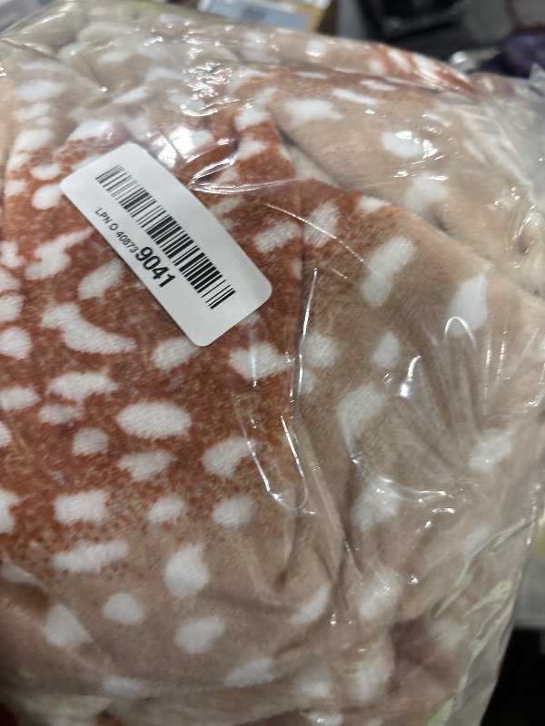 Photo 1 of MACEVIA Flannel Fleece Animal Print Throw Blanket for Couch, Cabin Decor Deer Blanket, Hide Cabin Throw Blanket, Super Soft Fluffy Thick Warm Throws Home Decor for Bed Sofa(Deer, 50x60 Inches)