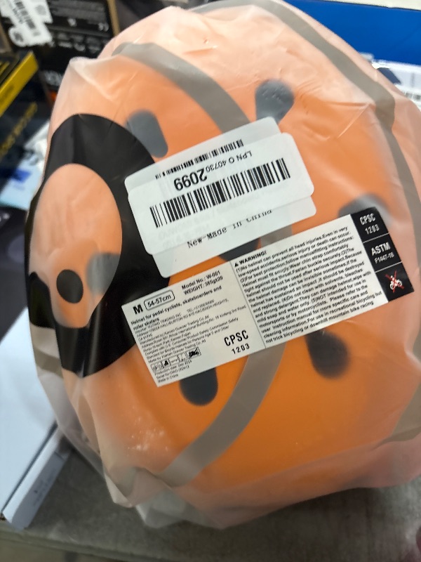 Photo 1 of Kids Bike Helmet, Adjustable and Multi-Sport, from Toddler to Youth, 3 Sizes (Orange)