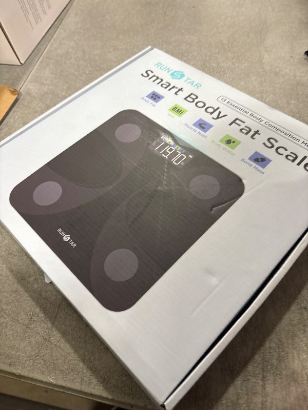Photo 1 of Scale for Body Weight and Fat Percentage, RunSTAR Digital Accurate Bathroom Smart Scale with Large Display, FSA&HSA Eligible 13 Body Composition Analyzer Sync App