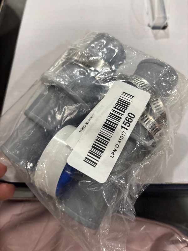 Photo 1 of TidyMister Pool Hose Adapter Connector Coupling 1-1/4" or 1-1/2" Plastic Pool Vacuum Hose Adapter for Swimming Pool Vacuums, Cleaners or Filter Pump Hoses - 2 Pack
