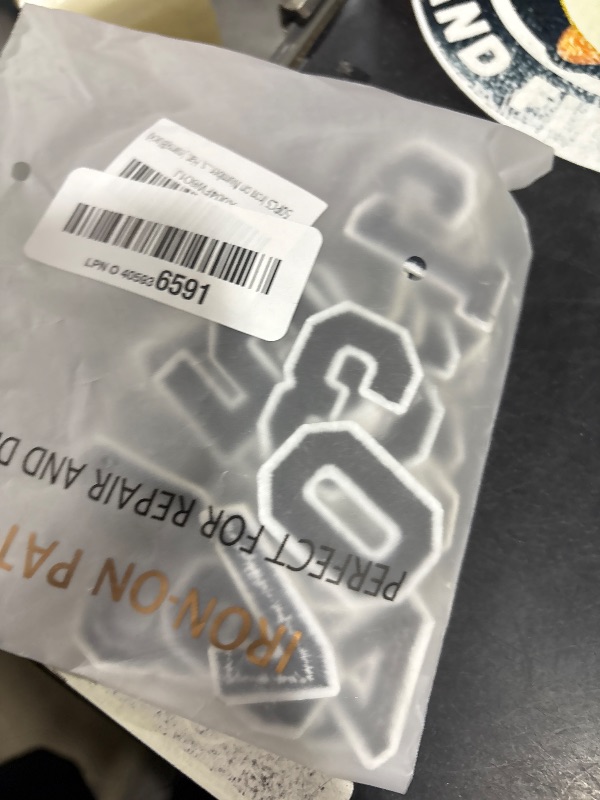 Photo 1 of 50PCS Iron on Numbers Patches, Embroidered Black Numbers Iron on Patches for Clothes, Dress, Hat, Jeans(Black)