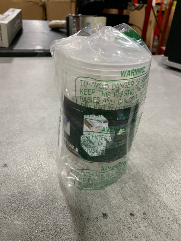 Photo 1 of Everest Cat6 RJ45 Pass Through Connector 200-Pack - EZ Cat 6 Pass Through RJ45 Connectors - cat 6 connectors - Ethernet Connector - Ethernet Plug - for Solid or Stranded UTP Network Cable