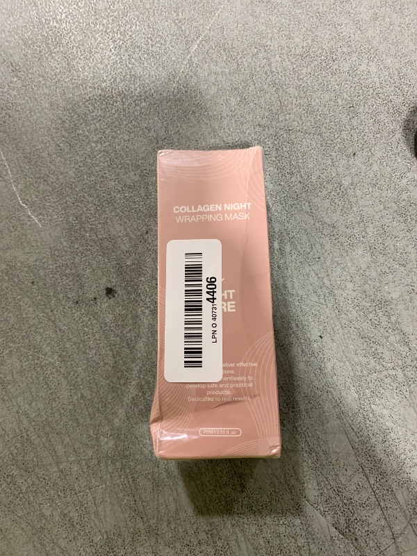 Photo 1 of Josmon Collagen Night Wrapping Mask for Glowing Skin, Collagen Overnight Wrapping Peel Off Facial Mask for Elasticity Hydration, Reduce Sagging Dullness, 2.53 fl.oz, Pink(Brush Included)