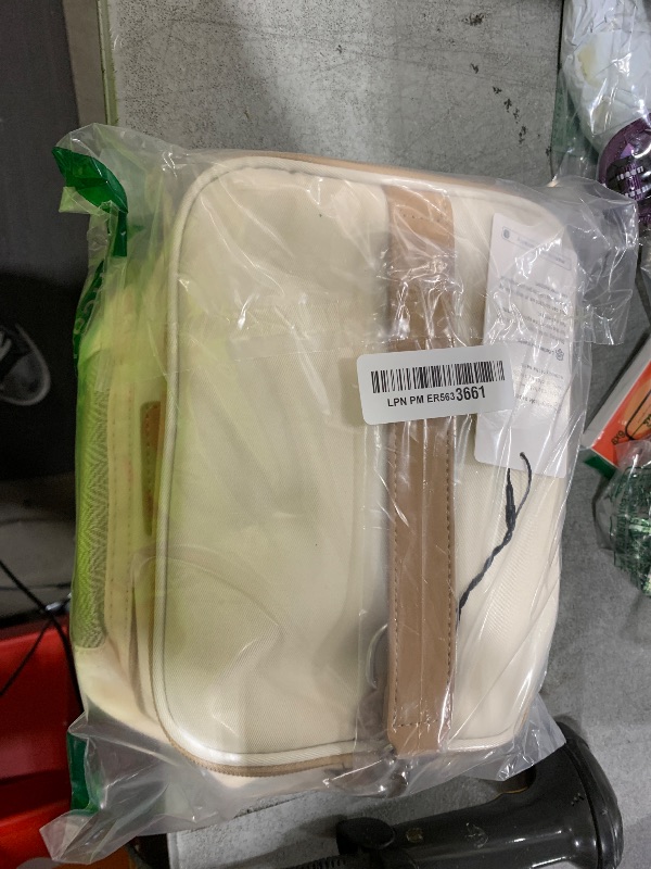 Photo 1 of Mancro Breastmilk Cooler Bag with Ice Pack, Double Layer Insulated Baby Bottles Bag Fits 6 Bottles Up to 9 Ounces, Portable Breast Pump Cooler Travel Bag for Daycare and Nursing Moms, Beige