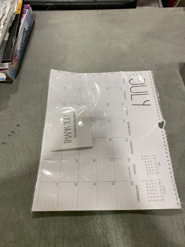 Photo 1 of GuassLee Wall Calendar 2026-2027, 24-Month Wall Calendar Runs from January 2026 until December 2027,14" X 11" Hanging Monthly Planner with Thick Paper, Ruled Blocks for Home School Office Organizing
