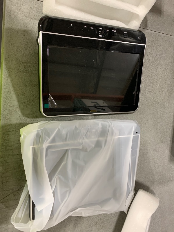 Photo 1 of 10.5" Dual Portable DVD Player with 1080P HDMI Input, Arafuna Car DVD Player Dual Screen Play A Same or Two Different Movies, Headrest for Car, Support USB/SD, Last Memory