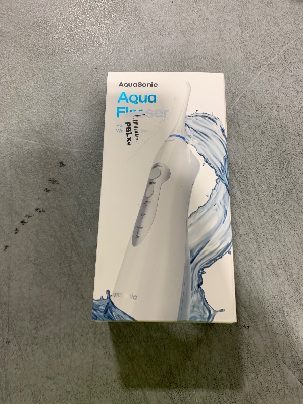 Photo 1 of AquaSonic Water Flosser - Cordless Rechargeable Water Flossers for Teeth Cleaning - Waterproof Aqua Flosser, Portable Oral Irrigator for Dental Cleaning with 5 Jet Tips – Braces Home Travel