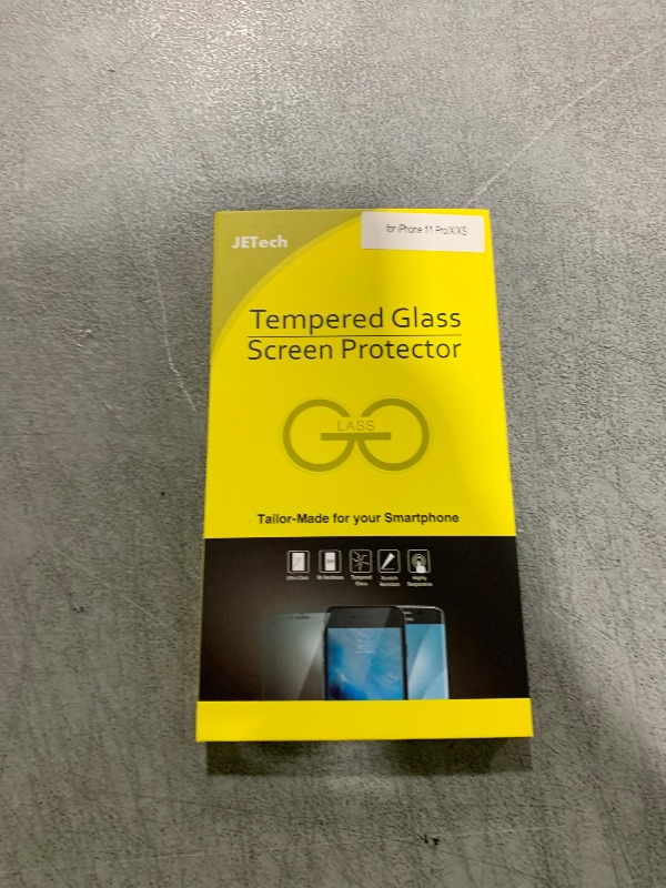 Photo 1 of JETech Screen Protector for iPhone 11 Pro, iPhone Xs and iPhone X 5.8-Inch, Tempered Glass Film, 2-Pack