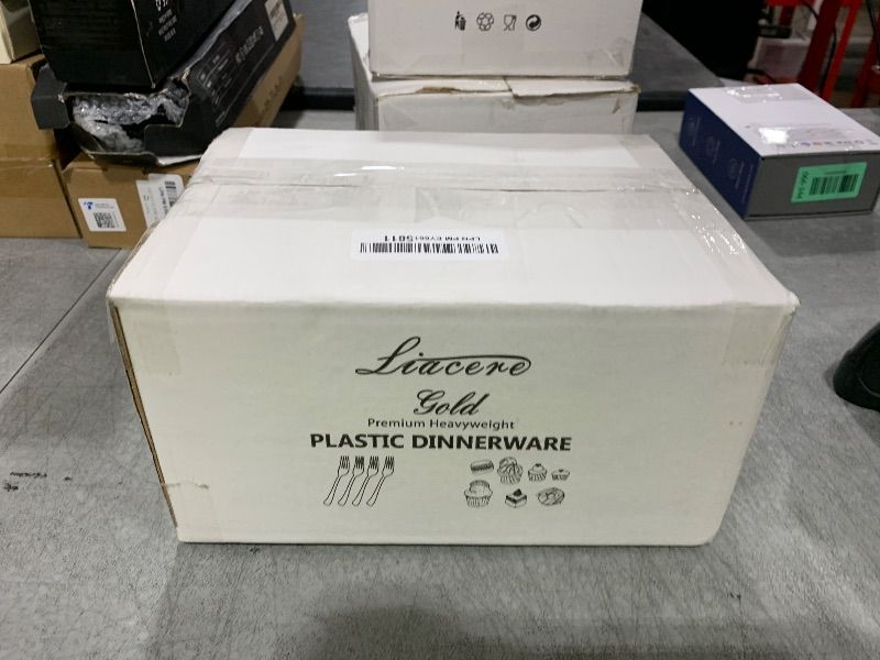 Photo 1 of Liacere 360Pcs Plastic Forks - Heavyweight Forks - 7 Inch Heavy Duty Gold Disposable Forks- Gold Plastic Silverwar Perfect For Parties & Weddings & Thanksgiving & Restaurants And Daily Using