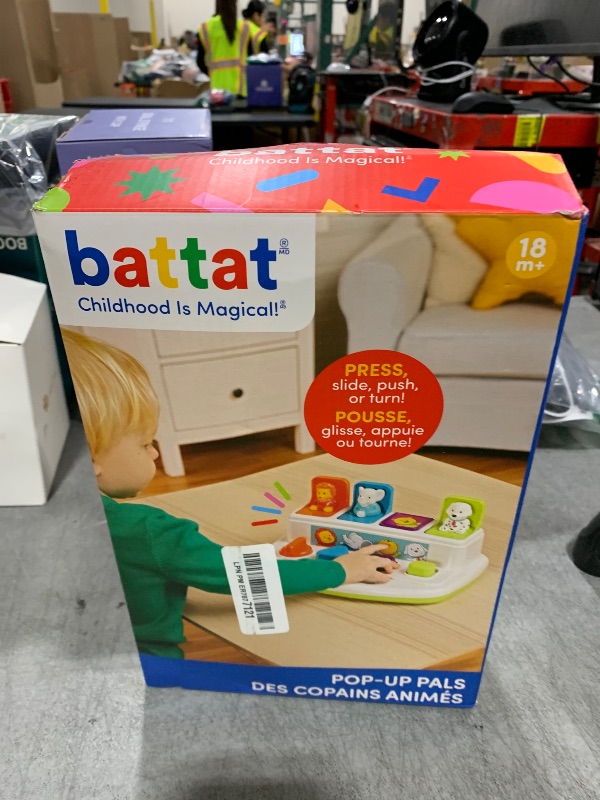 Photo 1 of Battat – Cause – And – Effect Toy – Developmental Toy With Buttons & Colors – Color Sorting Animal Toys – For Kids, Toddlers, Babies – 18+ Months – Pop – Up Pals
