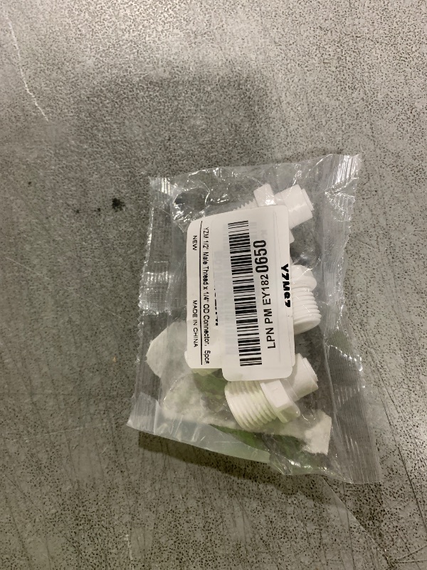 Photo 1 of YZM 1/2" Male Thread x 1/4" OD tube Quick Connector fittings Water Purifiers Filters Reverse Osmosis Systems accessories set of 5.