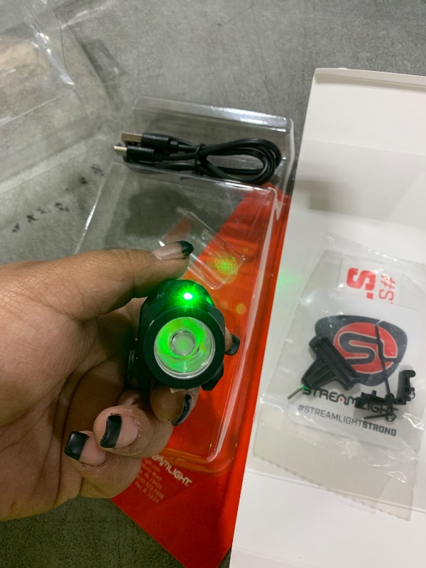 Photo 1 of Streamlight 69476 TLR-8 HL-X G sub USB 1000-Lumen Weapon Rail-Mounted Rechargeable Tactical Flashlight with Integrated Green Aiming Laser for Glock 43X/48 MOS and 43X/48 Rail Only, Black