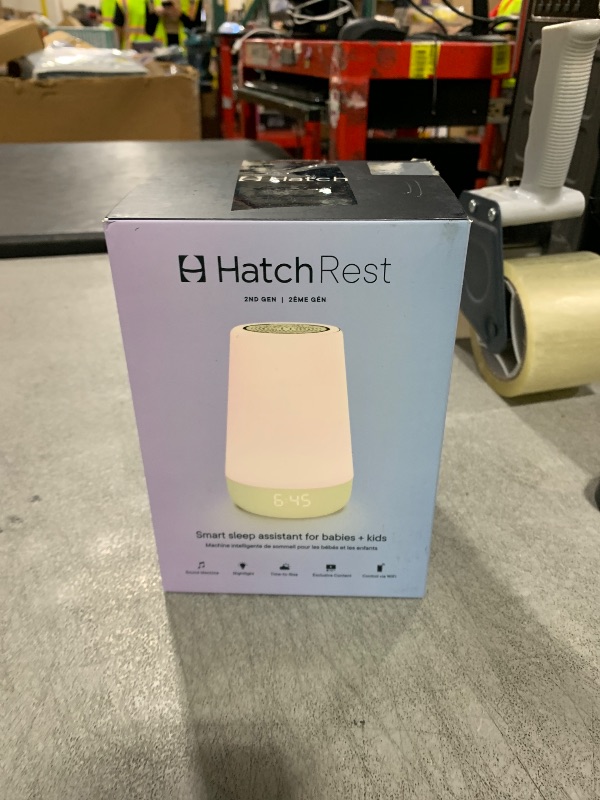 Photo 1 of Hatch Rest Baby Sound Machine, Night Light | 2nd Gen | Registry Essential, Sleep Trainer, Routine Builder, Time-to-Rise Alarm Clock, White Noise Soother, Nursery Stories, Toddler Kids Bedroom (Wi-Fi)