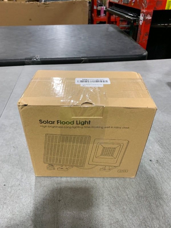 Photo 1 of ITEM IS MISSING PARTS, UNSURE WHAT PARTS ARE MISSING ----------------------------------------------Lightonight Solar Lights Outdoor, Solar Powered Flood Lights Weatherproof, Dusk to Dawn Led Solar Security Wall Lights with 16.4Ft Cable for Outside Garden,