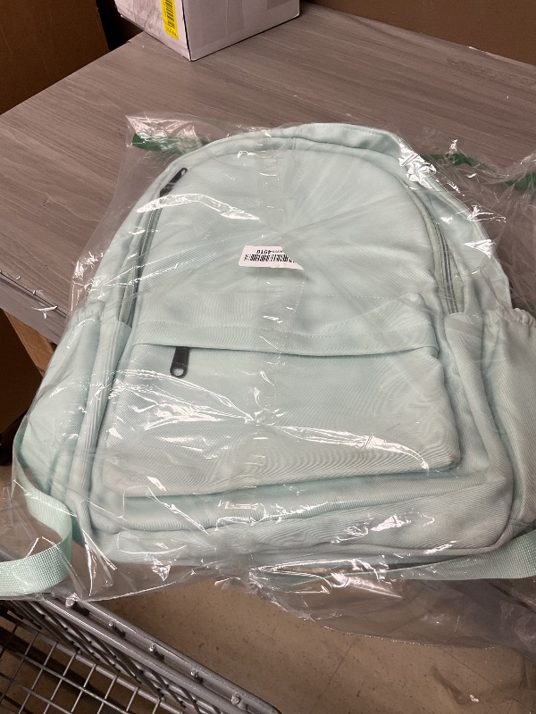 Photo 1 of Cute Aesthetic Backpack for School Supplies College Backpack for Teen Girls Students Laptop Bag Large Capacity Bookbags Travel Lightweight Backpack for Casual Middle School Bag Solid Color(Green)
