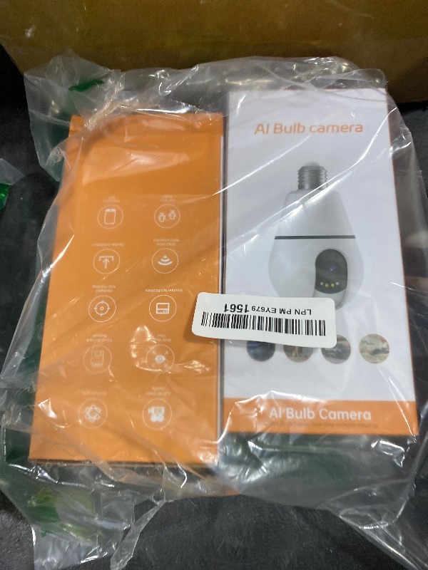 Photo 1 of Light Bulb Security Camera 2 Packs, 5G&2.4GHz 2K Security Cameras Wireless Outdoor 360° PTZ Cameras for Home Security with Color Night Vision, 2 Way Talk, AI Human Detection, Screw in Light SocketLPNPMEY6791561
