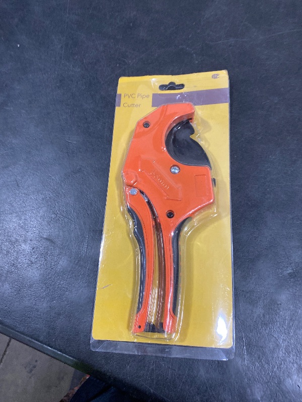 Photo 1 of Bates- Pvc  Cutter, Cuts up to 2-1/2", Orange Ratcheting PVC Pipe Cutter Tool, Pipe Cutters PVC Pipe Shears, Plastic Pipe Cutter, PEX Pipe Cutter, PVC Cutter Tool, PVC Ratchet Cutter