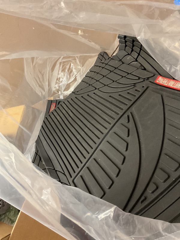 Photo 1 of Motor Trend FlexTough All-Weather Floor Mats (3 Piece) + Premium FlexTough Cargo Liner