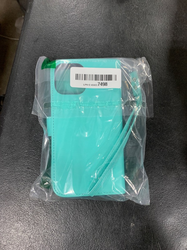 Photo 1 of Bocasal Detachable Wallet Case for iPhone 13 Pro Max RFID Blocking Card Slots Holder PU Leather Magnetic Kickstand Shockproof Wrist Strap Removable Flip Protective Cover 5G 6.7 inch (Light Blue)
