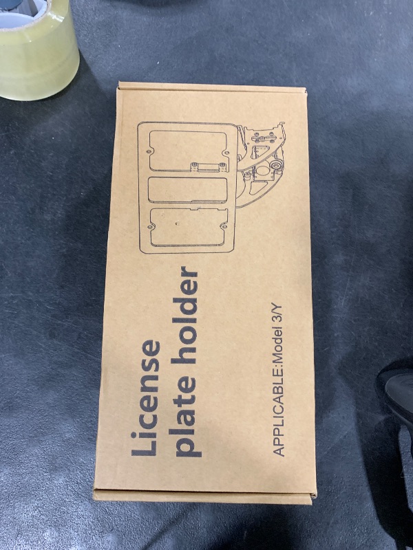 Photo 1 of No Drill Front License Plate Holder Fit for 2020-2024 Model Y, 2017-2023 Model 3 with Safety Design, No Adhesives License Frame