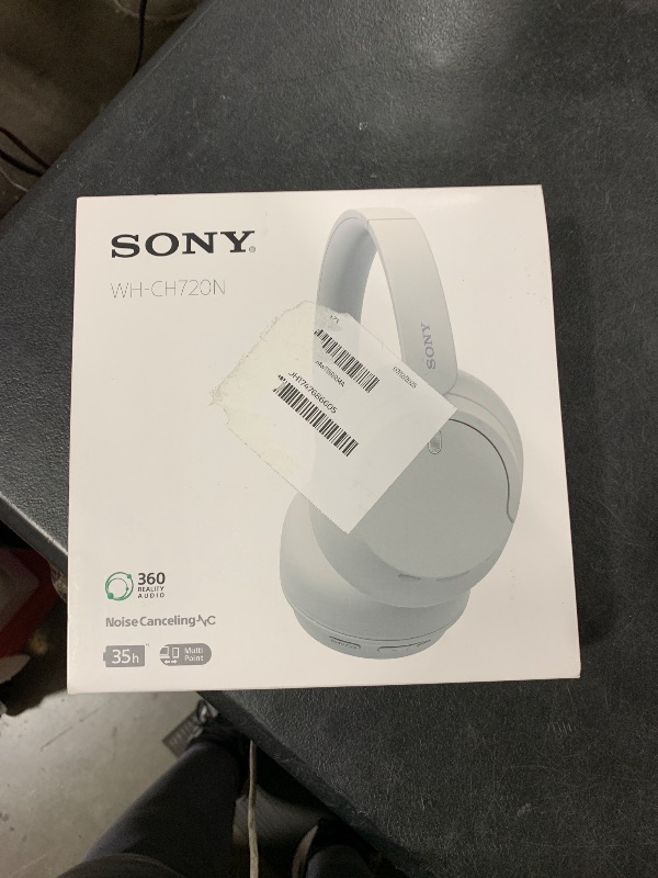 Photo 1 of Sony WH-CH720N Noise Canceling Wireless Headphones Bluetooth Over The Ear Headset with Microphone and Alexa Built-in, White New
