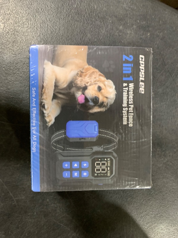 Photo 1 of CPPSLEE Wireless Dog Fence, Wireless Fence for Dogs, Electric Fence for Dogs, Portable 2 in 1 Wireless Fence Range UP to 1000 FT with Waterproof and Rechargeable Dog Training Collar System
