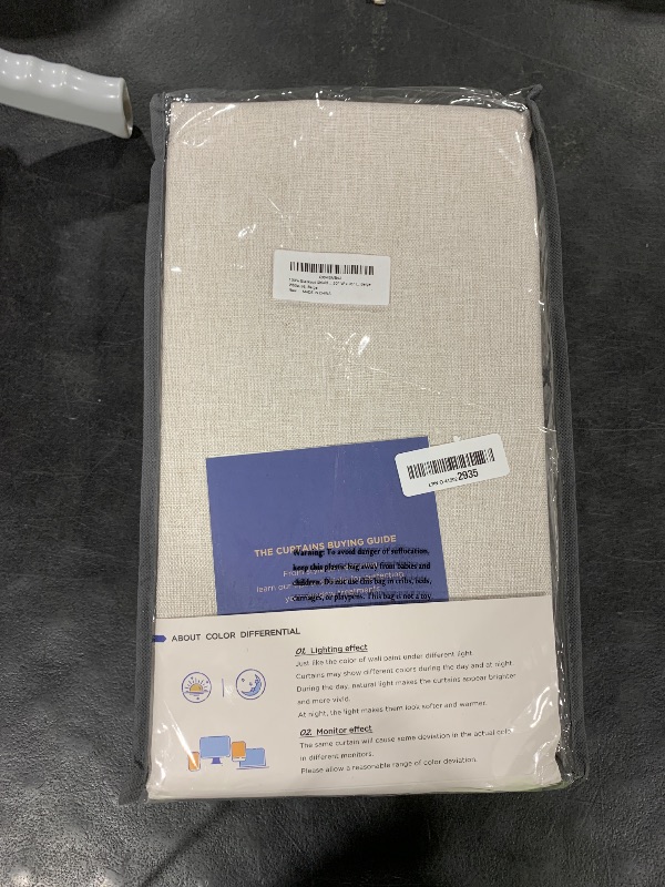 Photo 1 of 100% Blackout Shield Linen Blackout Curtains for Bedroom 96 Inches Long, Back Tab/Rod Pocket Living Room Drapes, Thermal Insulated Blackout Curtains 2 Panels Set, 50" W x 96" L, Beige