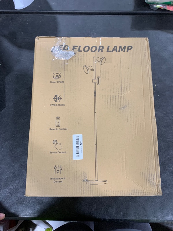 Photo 1 of SIBRILLE 36W LED Tree Floor Lamp, Modern Dimmable Standing Lamp with Remote & Touch Control, 4 Color Temperatures, 3 Rotatable LED Light Floor Lamps for Living Room, Bedroom, Office