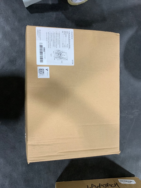 Photo 1 of MaxGear Brochure Holder 3 Tier 8.5x11 inch with Removable Divider for 4x9 inch Acrylic Literature Display Stand Clear Plastic Flyer Holder Wall Mount or Countertop Use for Pamphlets, Booklets, 1 Pack