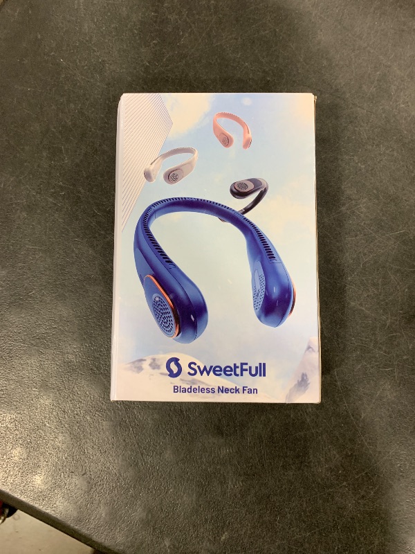 Photo 1 of SWEETFULL Portable Neck Fan 360° Cooling Bladeless Personal Fan | No Hair Twisting - 4000mAh USB Rechargeable Wearable Fan for Travel, Birthday Gifts for Men, Women, Mom, and Dad