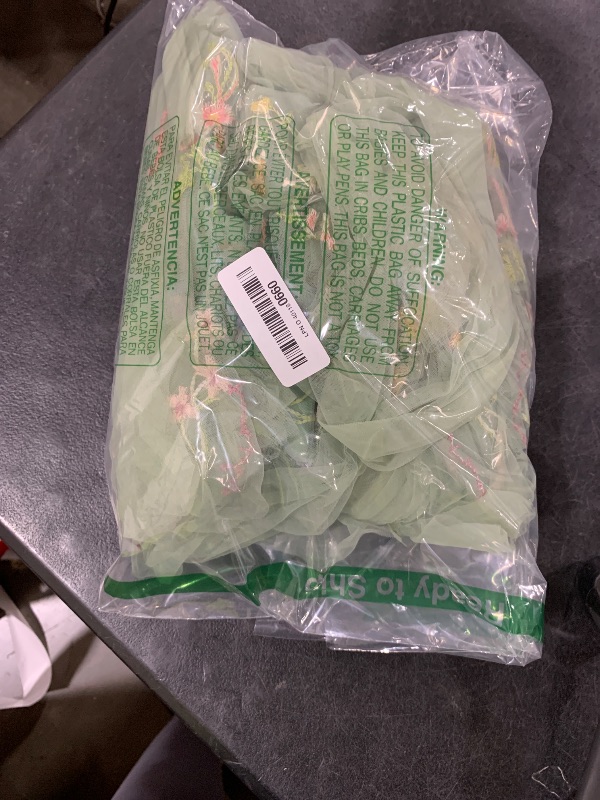 Photo 1 of LalaMira Flower Girl Dress Floral Embroidered Toddler Girls Dresses Fairy Tulle Dress for Wedding Birthday Party Photo Shoot Sage Green-8Y