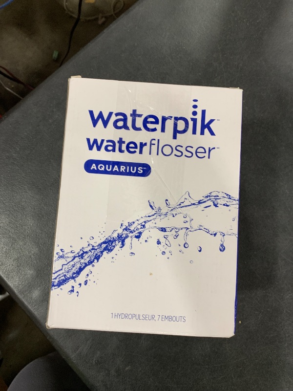 Photo 1 of Waterpik Aquarius Water Flosser For Teeth Cleaning, Gums, Braces, Dental Care, Electric Power With 10 Settings, 7 Tips For Multiple Users And Needs, ADA Accepted, White WP-660, Packaging May Vary