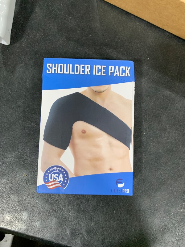 Photo 1 of Fittest Pro Shoulder Ice Pack Wrap, HSA or FSA Eligible, Reusable Cold Therapy Wrap for Tendonitis, Swelling, Rotator Cuff, and Recovery - Shoulder Brace Compression Sleeve