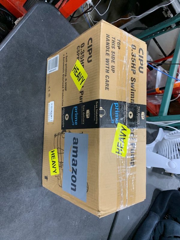 Photo 1 of CIPU Pool Pump with Timer 2700GPH 115V Powerful Self Priming Above Ground Swimming Pool Pump 0.35HP with Filter Basket Low Noise for Pools Hot Tub Spa Water Circulation