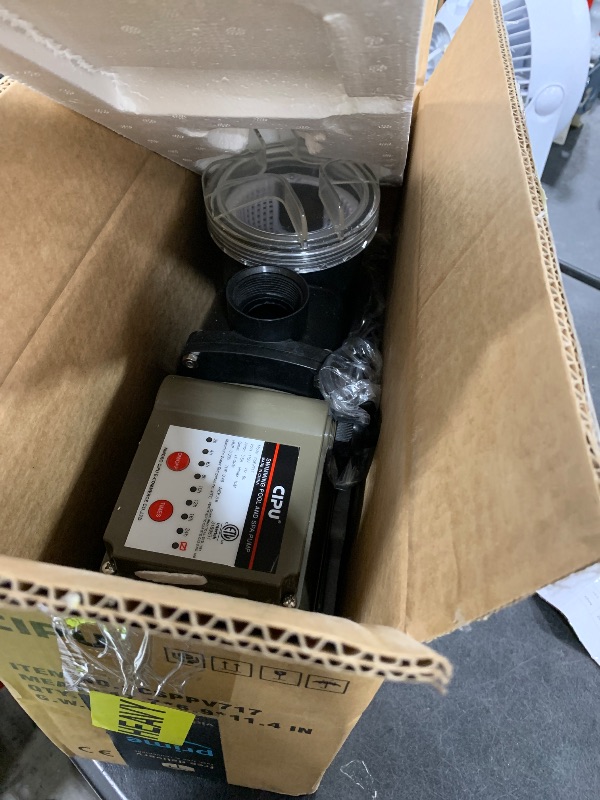 Photo 1 of CIPU Pool Pump with Timer 2700GPH 115V Powerful Self Priming Above Ground Swimming Pool Pump 0.35HP with Filter Basket Low Noise for Pools Hot Tub Spa Water Circulation