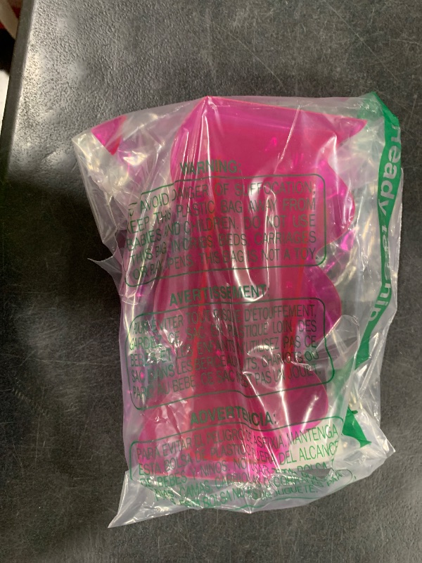Photo 1 of BLOFLO STU Hot Pink Acrylic Vase, 8-Inch Wave Shaped, Modern Centerpiece, Home Office Decor