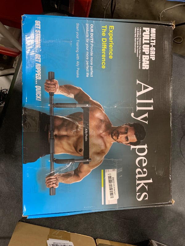 Photo 1 of ALLY PEAKS Pull Up Bar Thickened Steel Pipe Super Heavy Duty Steel Frame Upper Workout Bar| Multi-Grip Strength for Doorway | Indoor Chin-Up Bar Fitness Trainer for Home Gym Max Limit 440 lbs