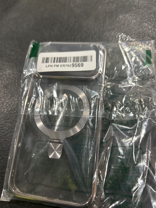 Photo 1 of [Full Camera Lens Protection+CD Ring Compatible with MagSafe Stand]Magnetic for iPhone 16 Pro Max Case, Military Grade Drop Protection Electroplated Bumper Non-Yellowing Clear Case for Women Men Girls