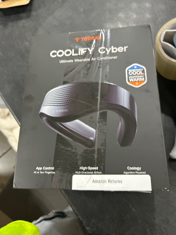 Photo 1 of TORRAS 2025 Top Al Neck Fan Air Conditioner Coolify Cyber, Portable Neck Fans that Blow Cold Air?No.1 Coolest & 720° Immersive Cooling? Personal AC Rechargeable for Outdoor/Indoor. Gifts for Dad/Mom