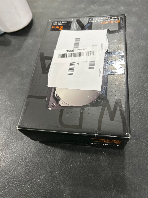 Photo 1 of Western Digital 2TB WD Black Performance Internal Hard Drive HDD - 7200 RPM, SATA 6 Gb/s, 64 MB Cache, 3.5" - WD2003FZEX