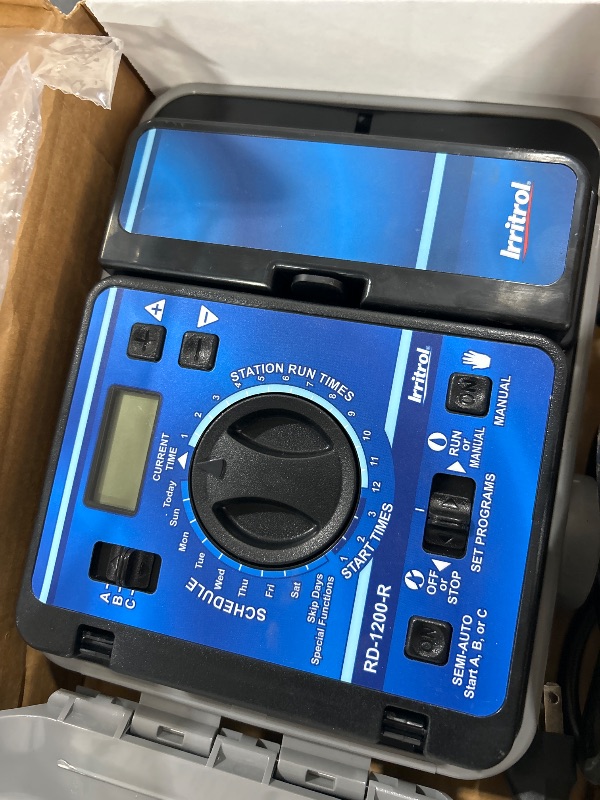Photo 1 of Irritrol Rain Dial RD1200-INT-R 12 Station Indoor Irrigation Controller