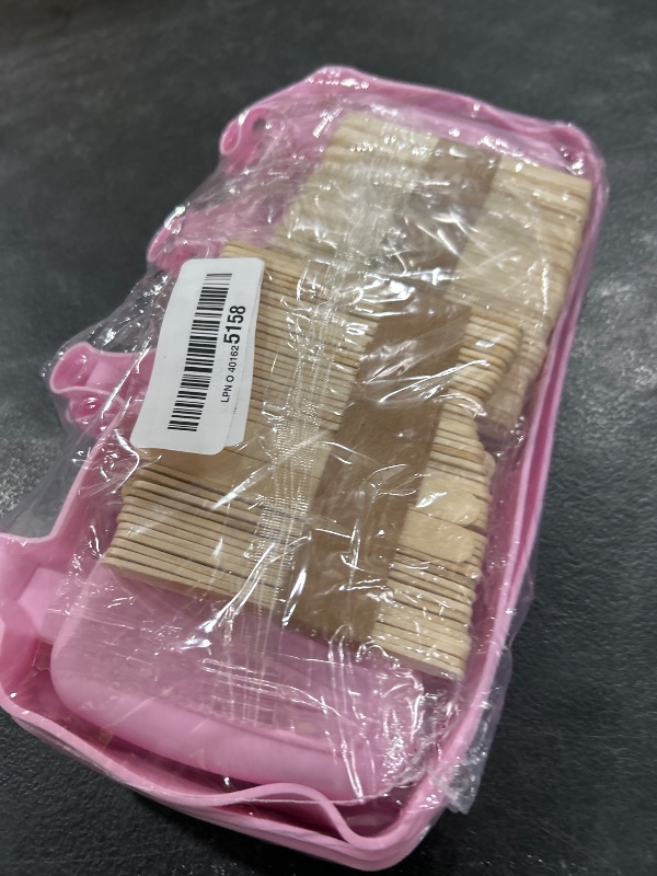 Photo 1 of Sakolla Silicone Popsicle Molds Set of 3, Large Oval 4 Cavities Homemade Ice Pop Molds with 150 Wooden Sticks for Ice Cream, Cakesicles, Cake Pop (Pink)