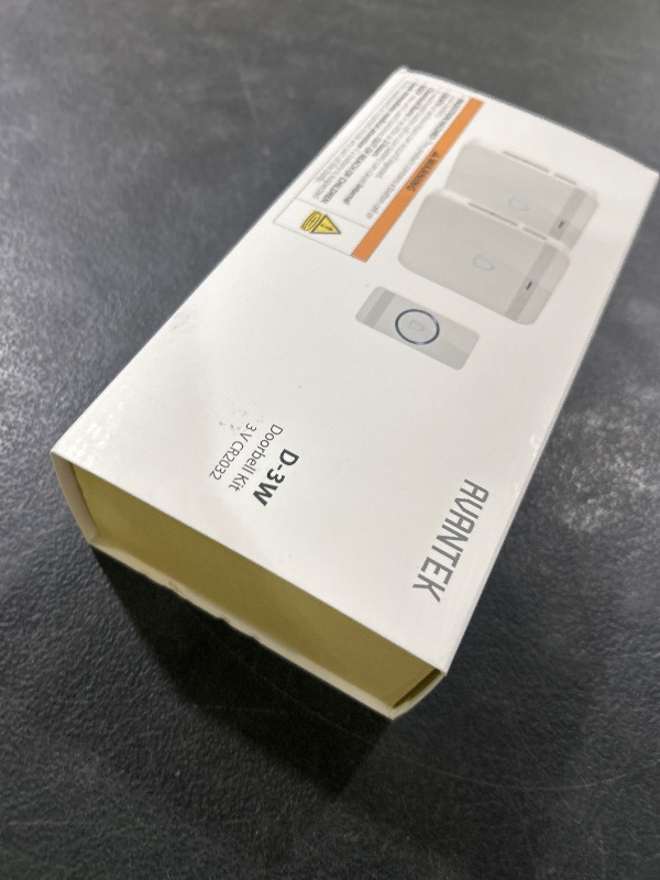 Photo 1 of AVANTEK Wireless Doorbell, D-3W Waterproof Door Chime Kit Operating at over 1300 Feet with 2 Plug-In Receivers, 52 Melodies, CD Quality Sound and LED Flash