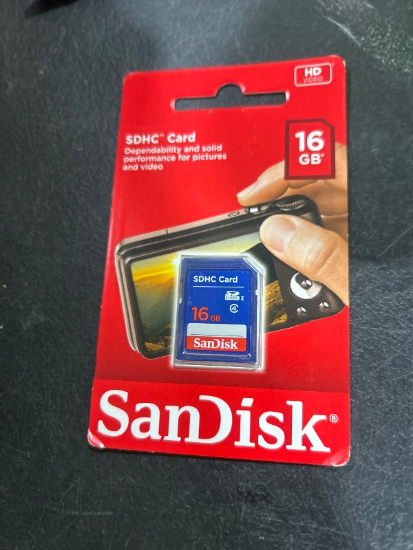 Photo 1 of SanDisk Flash 16 GB SDHC Flash Memory Card SDSDB-016G (Label May Change)