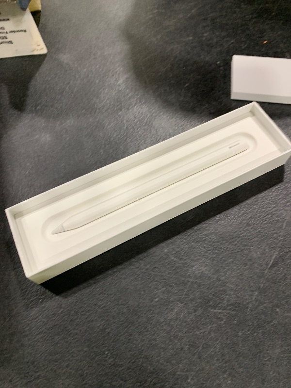 Photo 1 of Apple Pencil (2nd Generation): Device Compatibility Check Required - Pixel-Perfect Precision, Perfect for Note-Taking, Drawing, and Signing documents. Attaches, Charges, and Pairs magnetically.