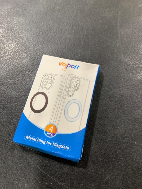 Photo 1 of 4Pcs Metal Ring for Magsafe Sticker: Ultra-Thin(0.3mm) Mag Safe Adapter for Magnetic Pop Socket Phone Grip Wallet Car Mount, Universal 3M Adhesive Mag-Safe Ring Kit(No Magnet) for iPhone Samsung Case