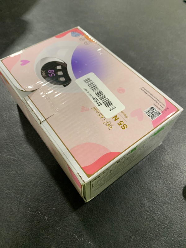 Photo 1 of Wisdompark UV LED Nail Lamp, 54W UV Light for Gel Nails with Automatic Sensor/3 Timer Setting Professional Nail Dryer Gel Polish Curing Lamp Nail Art Tools