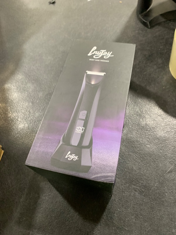 Photo 1 of INVJOY Manscape Body & Pubic Hair Trimmer for Men w/Light - No Nick, No Cut, Balls Trimmer - No Razor Burn Groin, Body Groomer Shaver, IPX7 Waterproof Electric Razor w/Recharge Dock, Gift for Men Dad