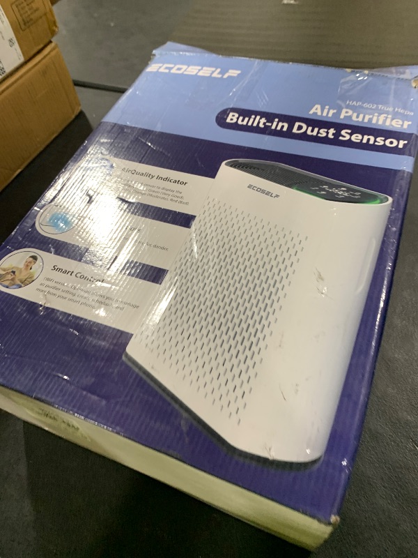 Photo 1 of Powerful Air Purifiers for Home Large Room Up to 2400 Ft² with Air Quality Monitor 20dB Sleep Mode, Air Purifier for Bedroom Office Living Room HAP602 White